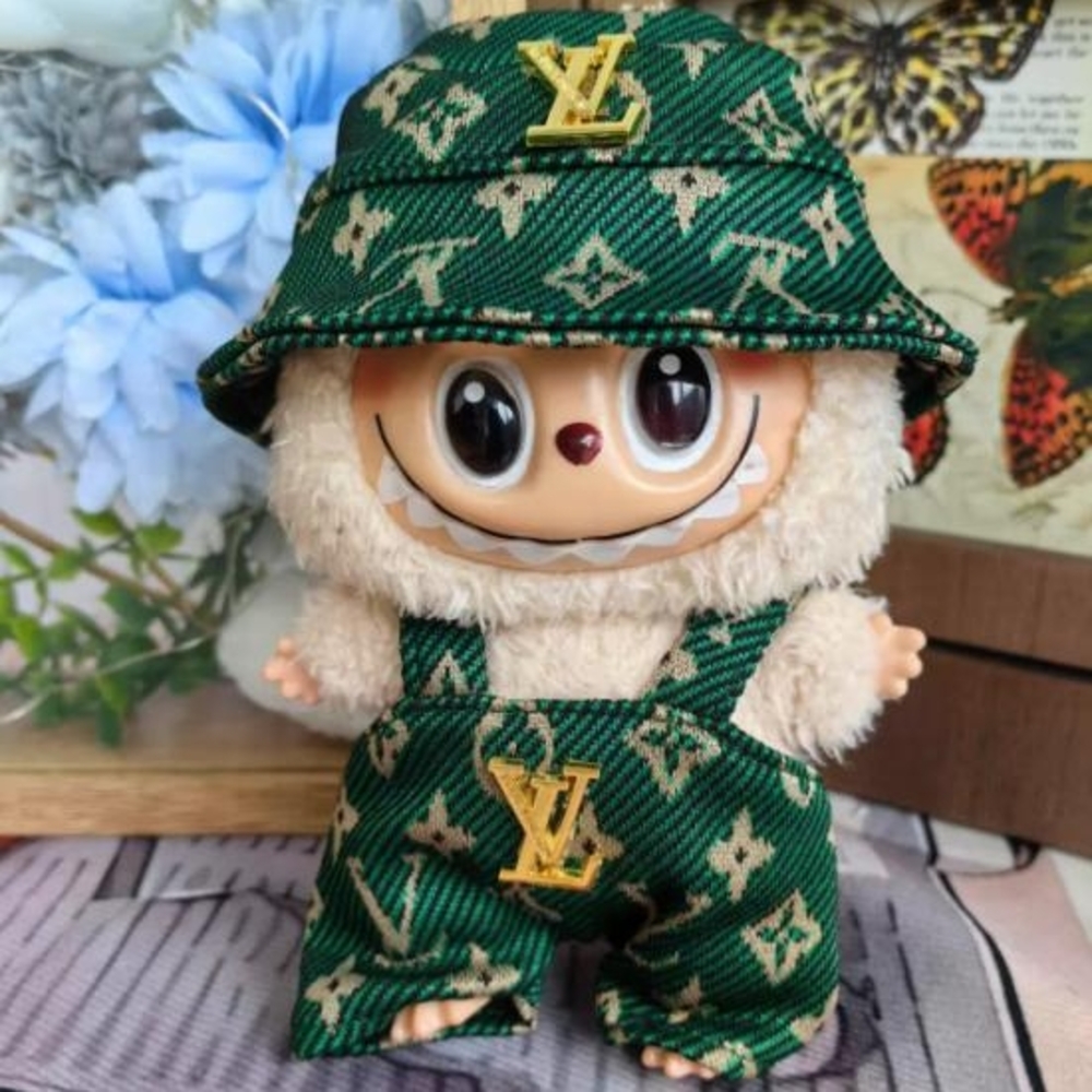 Green Outfit For Labubu Doll